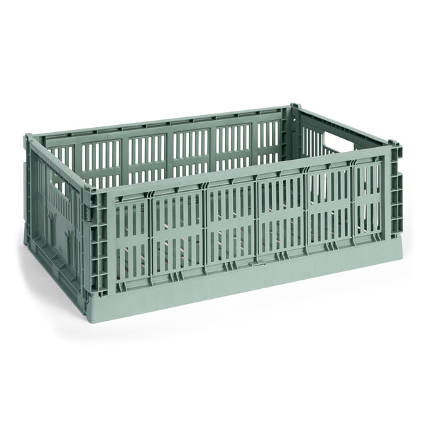 Cesta Colour Crate L · HAY · Sage Green / Single / L