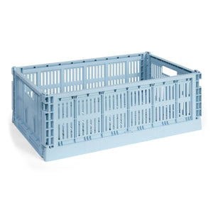 Cesta Colour Crate L · HAY · Soft Blue / Single / L