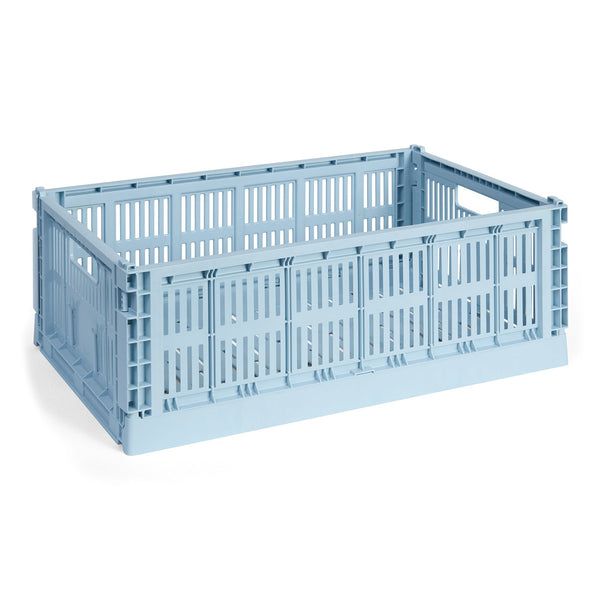 Cesta Colour Crate L · HAY · Soft Blue / Single / L