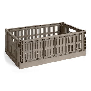 Cesta Colour Crate L · HAY · Warm Grey / Single / L