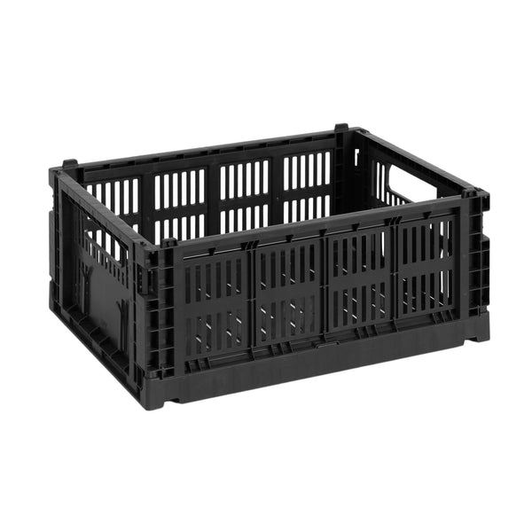 Cesta Colour Crate M · HAY · Black (Exclusive)