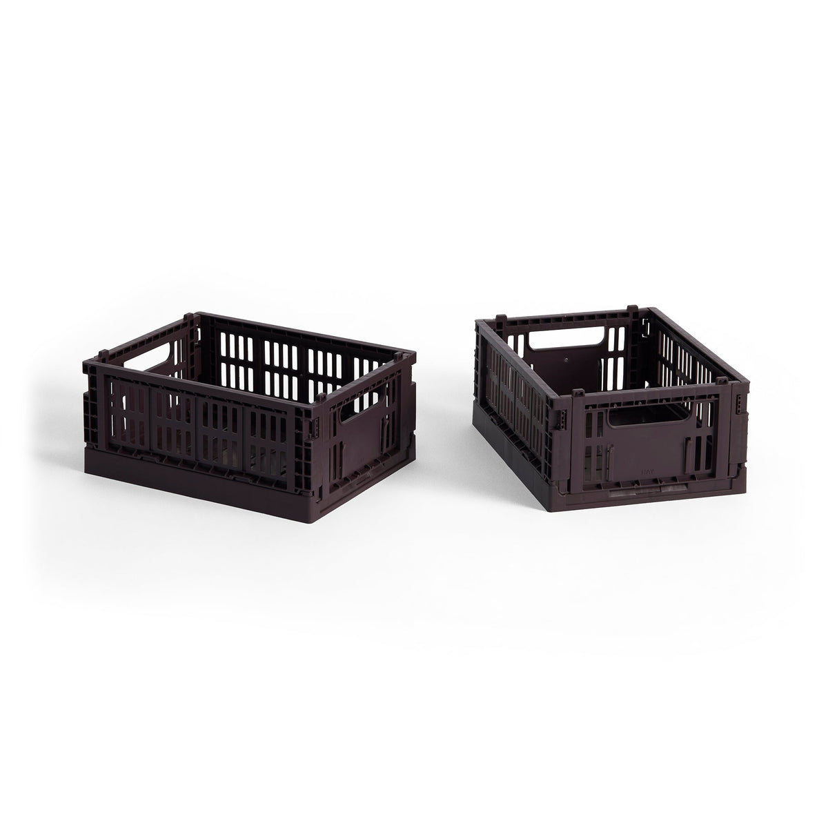 Cesta Colour Crate Mini Recycled · HAY · Bordeaux