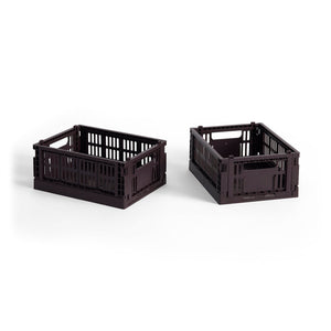 Cesta Colour Crate Mini Recycled · HAY · Bordeaux