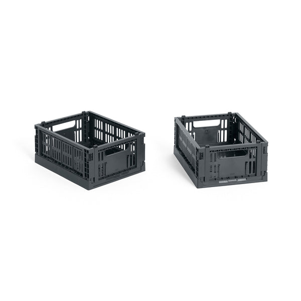 Cesta Colour Crate Mini Recycled · HAY · Charcoal
