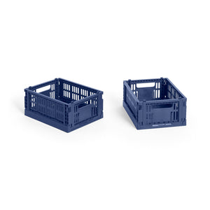 Cesta Colour Crate Mini Recycled · HAY · Dark Blue