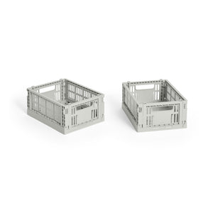 Cesta Colour Crate Mini Recycled · HAY · Grey