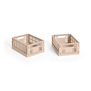 Cesta Colour Crate Mini Recycled · HAY · Powder