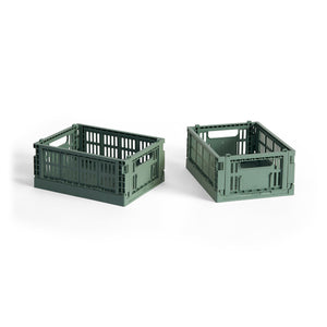 Cesta Colour Crate Mini Recycled · HAY · Sage Green