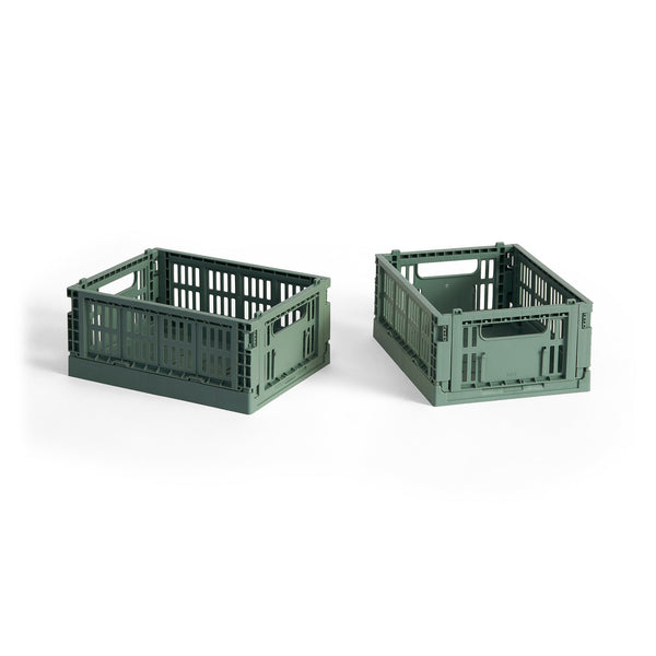Cesta Colour Crate Mini Recycled · HAY · Sage Green