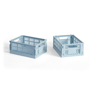 Cesta Colour Crate Mini Recycled · HAY · Soft Blue