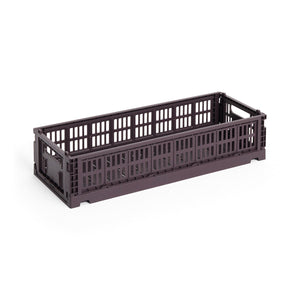 Cesta Colour Crate Mini Oblong · HAY · Bordeaux