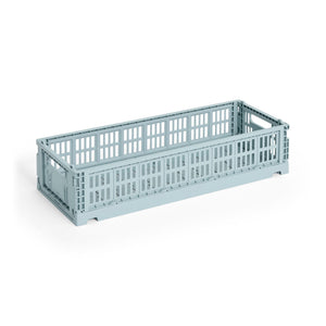 Cesta Colour Crate Mini Oblong · HAY · Dusty Blue