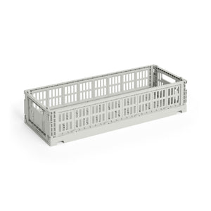 Cesta Colour Crate Mini Oblong · HAY · Grey