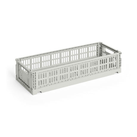 Cesta Colour Crate Mini Oblong · HAY · Grey