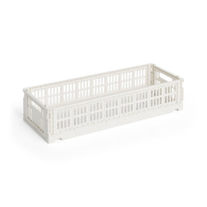 Cesta Colour Crate Mini Oblong · HAY · Off White