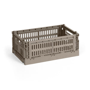 Cesta Colour Crate S · HAY · Warm Grey