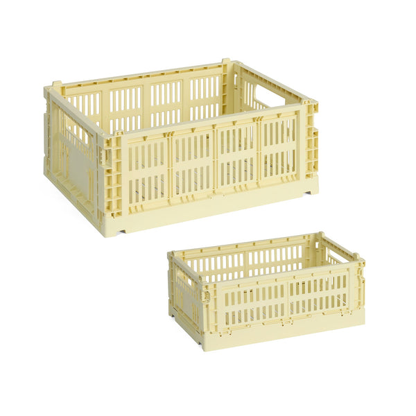 Cesta Colour Crate Mix · HAY · Light Yellow
