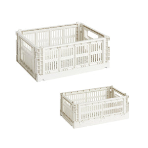 Cesta Colour Crate Mix · HAY · Off White