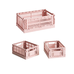 Set de cestas Colour Crate S Recycled · HAY · Blush / Set of 3