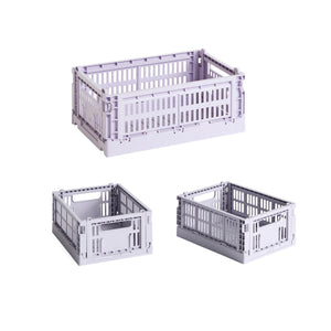 Set de cestas Colour Crate S Recycled · HAY · Lavender / Set of 3
