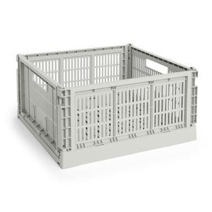 Cesta Colour Crate Square · HAY · Grey / L