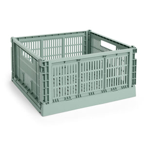 Cesta Colour Crate Square · HAY · Sage Green / L