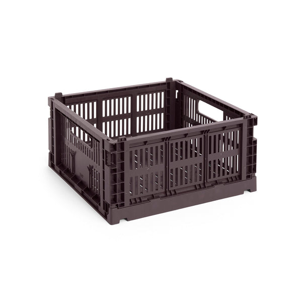 Cesta Colour Crate Square · HAY · Bordeaux / M