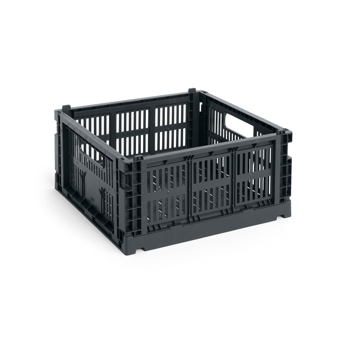 Cesta Colour Crate Square · HAY · Charcoal / M