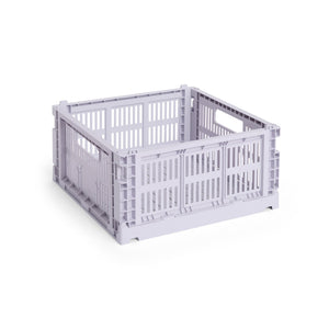 Cesta Colour Crate Square · HAY · Lavender / M