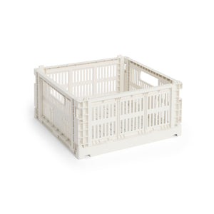 Cesta Colour Crate Square · HAY · Off White / M