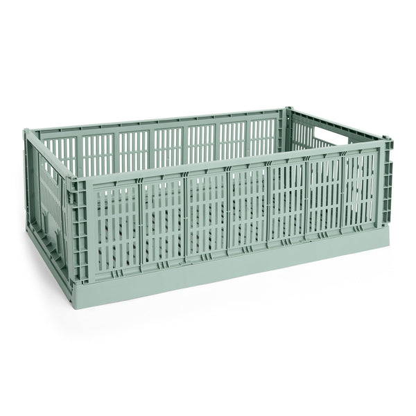 Cesta Colour Crate XL Recycled · HAY · Sage Green