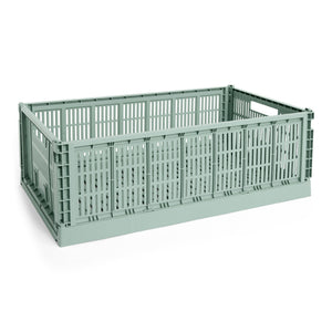 Cesta Colour Crate XL Recycled · HAY · Sage Green