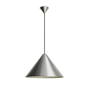 Lámpara colgante Compass · HAY · Brushed Aluminium / Fix / Ø 43 cm