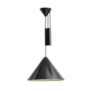 Lámpara colgante Compass · HAY · Soft Black / Height-Adjustable / Ø 43 cm