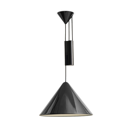 Lámpara colgante Compass · HAY · Soft Black / Height-Adjustable / Ø 43 cm