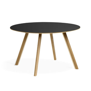 Mesa de comedor Copenhague CPH25 · HAY · Linoleum Black / Ø 120 cm