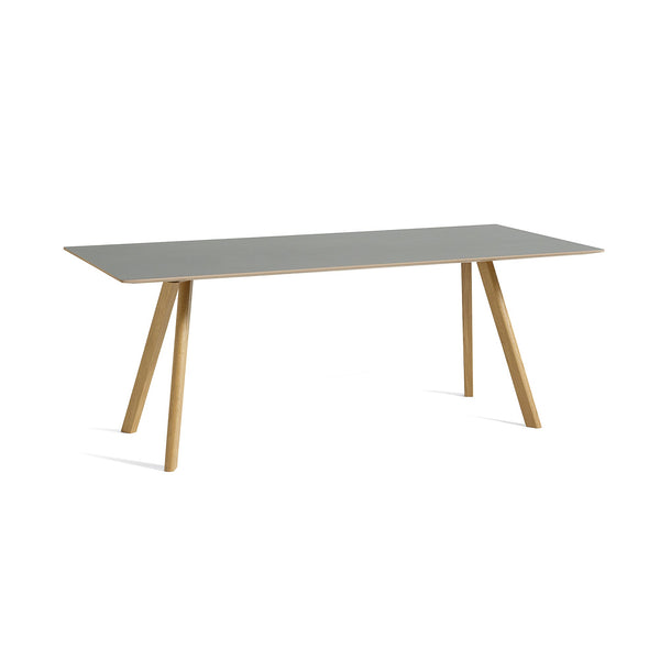 Mesa de comedor Copenhague CPH30 · HAY · Grey / 200 x 90 cm / Varnished Oak