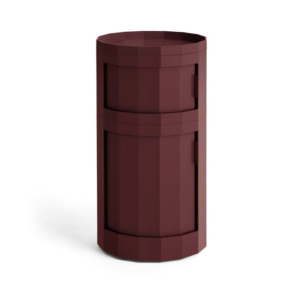 Mueble auxiliar Facet · HAY · Burgundy / 110 cm