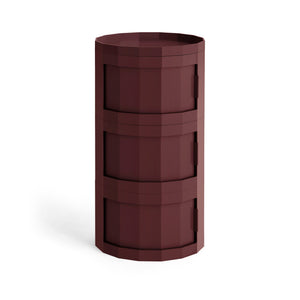 Mueble auxiliar Facet · HAY · Burgundy / 30 cm