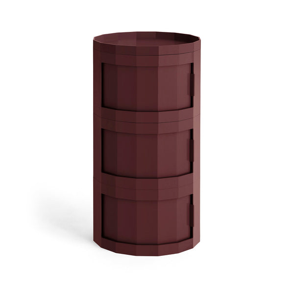 Mueble auxiliar Facet · HAY · Burgundy / 30 cm