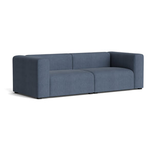 Sofá Mags 2,5 plazas · HAY · Turf Blue Grey / Armrests On Both Sides / Combination 1