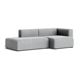 Sofá Mags 2,5 plazas · HAY · Kvadrat " Hallingdal " 65 Light Gray (130) / Right Armrest / Combination 3