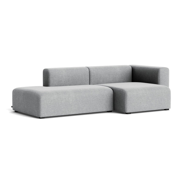 Sofá Mags 2,5 plazas · HAY · Kvadrat " Hallingdal " 65 Light Gray (130) / Right Armrest / Combination 3