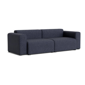 Sofá Mags 2,5 plazas con brazos bajos · HAY · Overlap dark gray (03) / Armrests On Both Sides / Combination 1