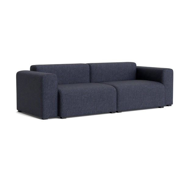 Sofá Mags 2,5 plazas con brazos bajos · HAY · Overlap dark gray (03) / Armrests On Both Sides / Combination 1