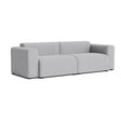 Sofá Mags 2,5 plazas con brazos bajos · HAY · Linara light gray (443) / Armrests On Both Sides / Combination 1