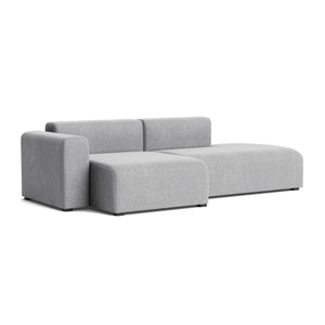 Sofá Mags 2,5 plazas con brazos bajos · HAY · Kvadrat " Hallingdal " 65 Light Gray (130) / Left Armrest / Combination 3