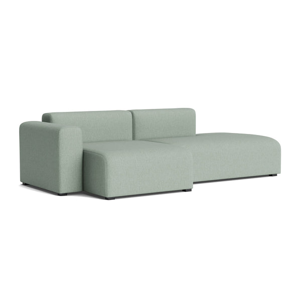 Sofá Mags 2,5 plazas con brazos bajos · HAY · Metaphor light green (023) / Left Armrest / Combination 3