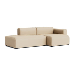 Sofá Mags 2,5 plazas con brazos bajos · HAY · Kvadrat " Hallingdal " 65 beige (220) / Right Armrest / Combination 3