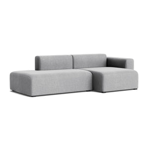 Sofá Mags 2,5 plazas con brazos bajos · HAY · Kvadrat " Hallingdal " 65 Light Gray (130) / Right Armrest / Combination 3